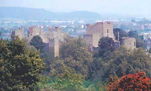 Ludlow Castle viewed from Whitcliffe